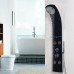 Giantex 55'' Shower Panel Tower System Brushed Rainfall Waterfall Shower Head Massage System with Body Jets Hand Shower (55" Tempered Glass) - B0741WYQZL